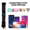 Wireless Bluetooth Selfie Stick Tripod Foldable Handheld Monopod 360 Rotation Phone Stand For iphone 12 Photo Mobile Smartphone
