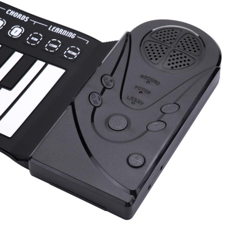 49keys Electronic Piano Foldable Electronic Organ Portable Keyboard Roll Flexible Fold Music Keyboard Electric Instrument Gift