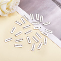 80Pcs/Set Inspirational Word Alloy Label Metal Labels For Garment Bags DIY Sewing Tags Clothes Jewellery Decoration Accessories