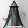 Romantic Ins feather star decorative bed curtain princess room mosquito net For Double Bed Single-door Dome Hanging Bed Curtain