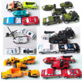 5 PCS/Set Alloy Engineering Tractor Car Truck Airplane Model Hotwheels Toys For Children Classic Racing Car Boys Vehicle Gift