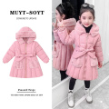 Russian Winter Jacket for Girl Hooded Coat 2020 New Children snowsuit Down cotton Clothes Outerwear Long Teen parka clothing -30
