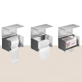 Toilet Tissue Box Space Aluminum Paper Shelf Household Waterproof Wall-mounted Paper Holder Punch-free Installation Rack