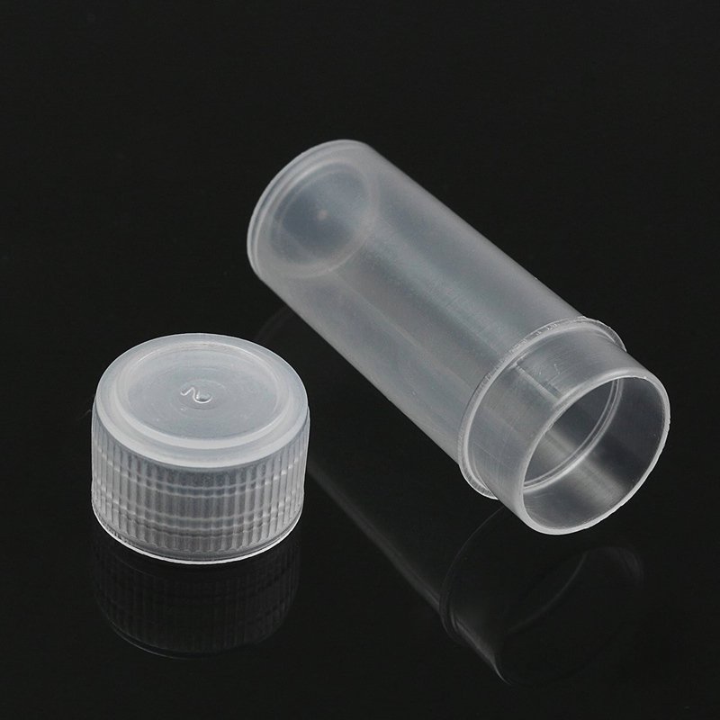 Kicute 50Pcs 5g Transparent Volume Plastic Sample Bottle 5ML Small Bottle Vial Home Storage Container Lab Sample Collection