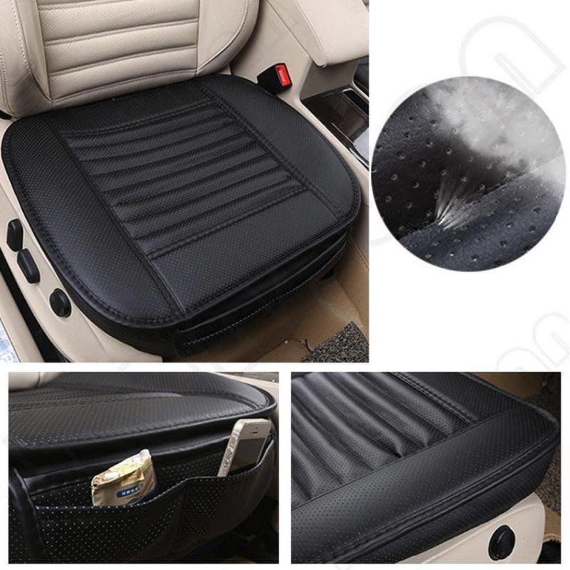 Car Styling Breathable Leather Car Front Seat Cover Anti Slip Mat Car Seat Cushion Cover Universal Auto Pad Interior Accessories