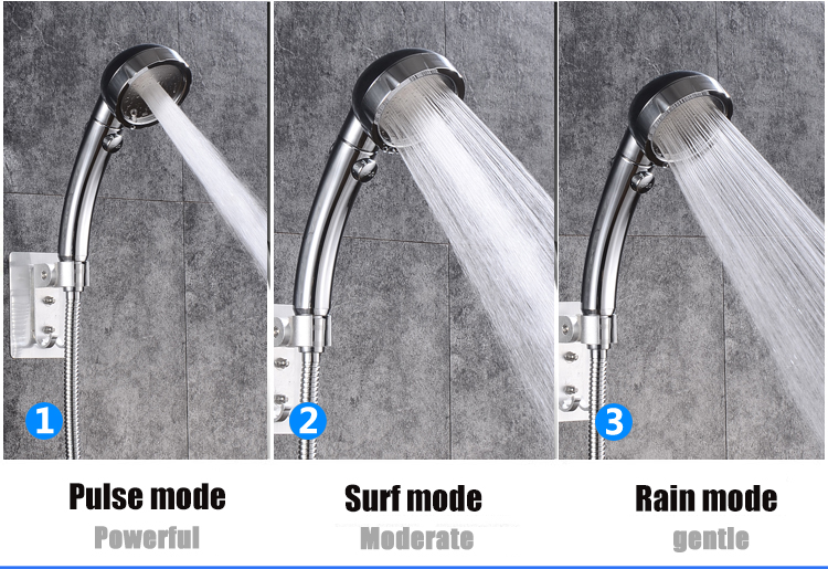 GH High Quality Pressure Rainfall Shower Head Water Saving Filter Spray Nozzle High Pressure Water Saving Led Rain Bar