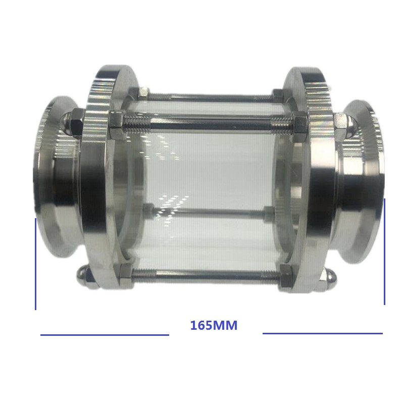WZJG New 3" Tri Clamp Type Flow Sight Glass Diopter For Homebrew Diary Product Stainless Steel SS304 Ferrule OD 91mm