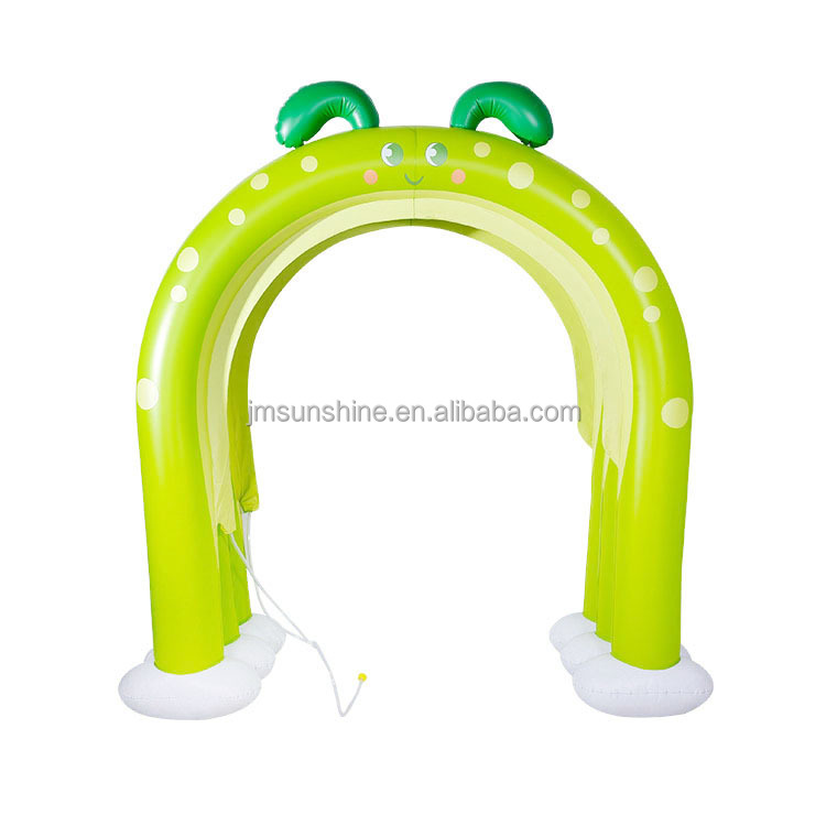Amazon New Kids Green Worm Inflatable Sprinklers Arch 4