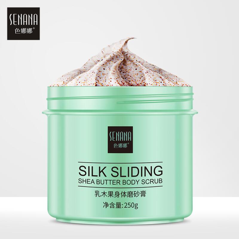 Body Scrub Shea Butter Exfoliator Deep Cleansing Exfoliating Smooth Brightening Bath Spa Skin Cleanser