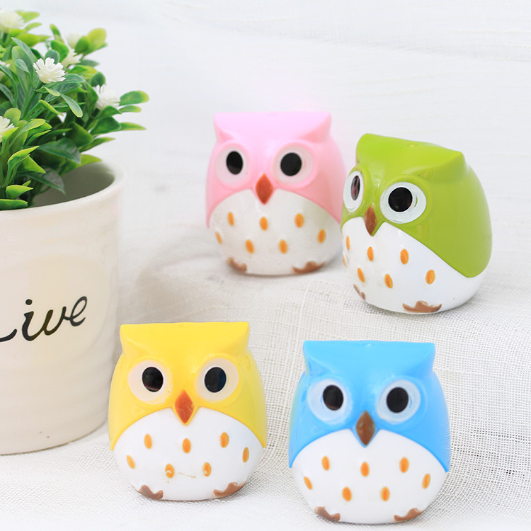 1 Pieces Lytwtw's Kawaii Cute Cartoon Owl Pencil Sharpener Cutter Knife School Office Supplies StationeryGift