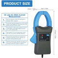 BTMETER BT-605A Clamp Meter 600A AC/DC Clamp-on Current Probe Amp Adapter Perfect for Work with Digital Multimeters