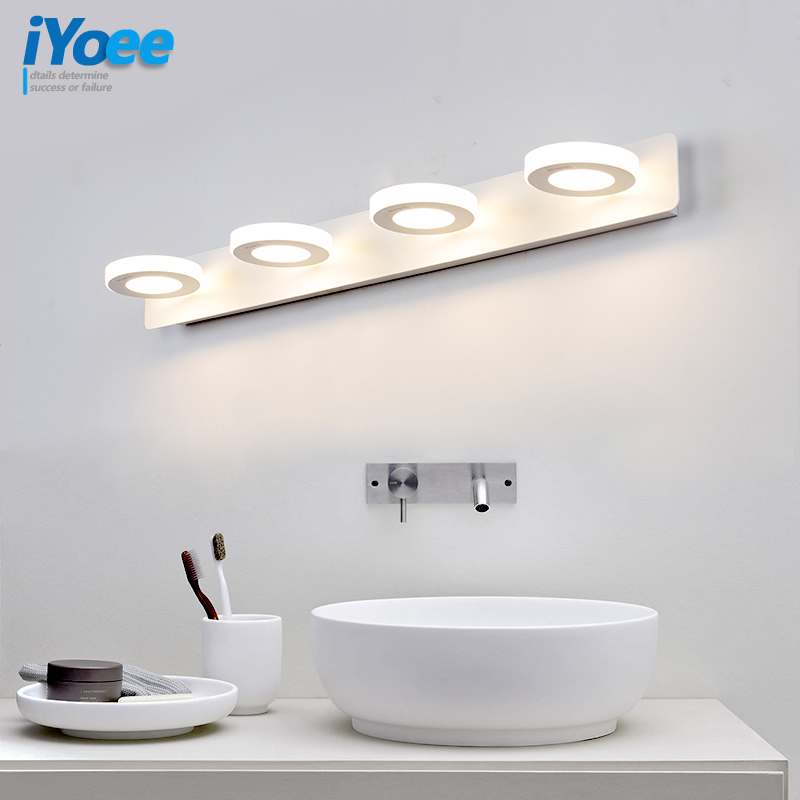 Nordic White Bathroom LED Wall Lamps Makeup table Wall Lighting Vanity Mirror led Lights Sconces Indoor Home Wall lamp fixtures
