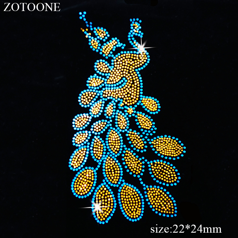 ZOTOONE Clear Strass Hotfix Rhinestone Applique for Clothes Animal Tiger Rhinestones Crystal for Crafts Stones for Needlework E