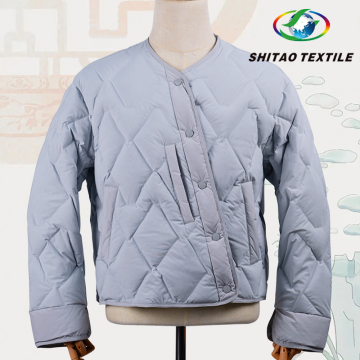 High Quality Caisson Jacquard One Piece Down Textile