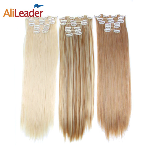 Mixed Color Highlight Clip-In Synthetic Hair Extension Supplier, Supply Various Mixed Color Highlight Clip-In Synthetic Hair Extension of High Quality