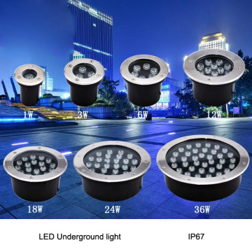 NEW 1w / 3w / 5w / 6w / 7w / 9w / 12w / 15w / 18w LED Outdoor Ground Garden Floor Underground Buried Lamp Spot Landscape Light A