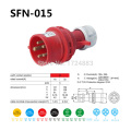 16A 3 pole connector Industrial male&female plugs SFN-015/SFN-215 waterproof IP44 3P+N+E