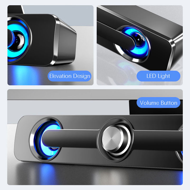 USB Computer Speakers TV Soundbar Wired Wireless Bluetooth Speaker Stereo Bass Home Theater System Desktop Gaming caixa de som