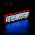 4 Letters Bluetooth LED Screen Neon Sign Micro USB Displayfor Badge Business Card Worker Plate Badge Scroll Font 11*44