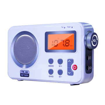 Home DAB Digital Stereo Tuning High Fidelity Portable AM FM Outdoor LCD Display Earphone Port Portable Radio With Antenna