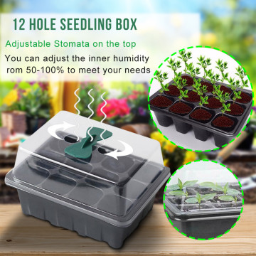 12 Hole Plant Seed Grows Box Nursery Seedling Starter Garden Yard Tray balcony planting growth Box Nursery pots home decor