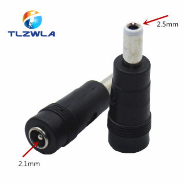 Connector For Dc Power Adapter Connector Plug Conversion Head Jack Female Socket 5.5*2.1mm Turn To Male 5.5*2.5mm