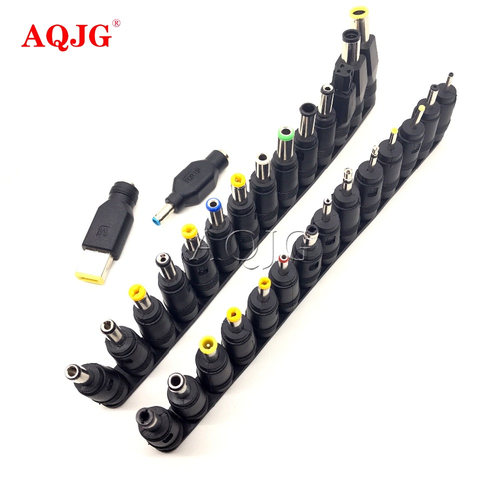 30pcs Universal Laptop DC Power Supply Adapter Connector Plug AC conversion head Jack Charger 5.5*2.5 dc Laptop Power Adapter