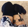 Rivet Punk Goth Harajuku Handmade Garter Belt Leg Ring Studded Heart Garter for women gift
