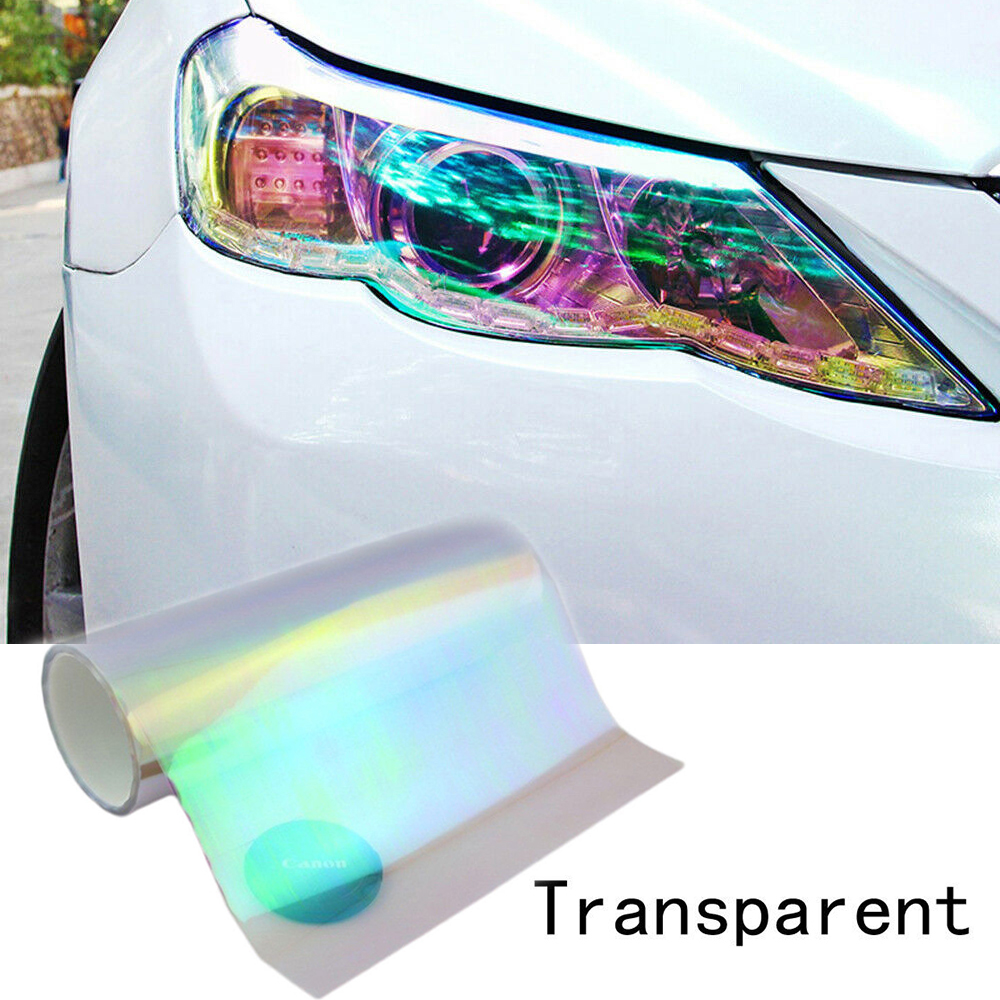 Chameleon Headlight Taillight Color-Changing FilmTransparent Tint Vinyl Wrap Sticker120X30cm Light Film Car Accessories