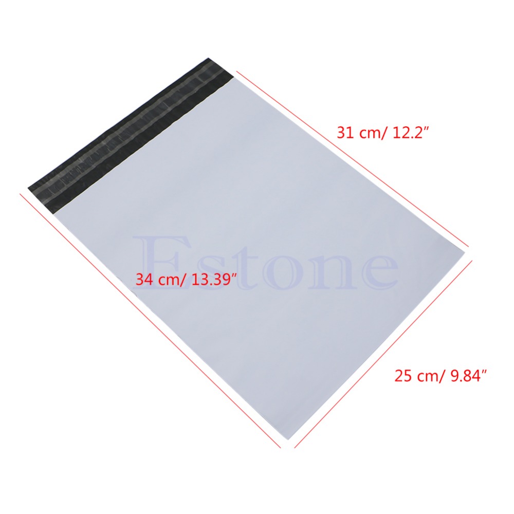 Lot 100Pcs 5 Sizes Poly Mailer Self Sealing Plastic Shipping Mailing Bag Polybag