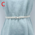 versatile Waist Belt pearl diamond flower waist chain dress belt women belt Wedding Designer pearl Female Belt