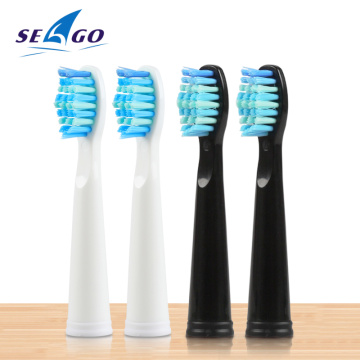 SEAGO Electric Toothbrush Heads Sonic Replacement Brush Heads Fits for SG515/SG551/SG958/SG910/E2/E4/E9 with Faded Bristles