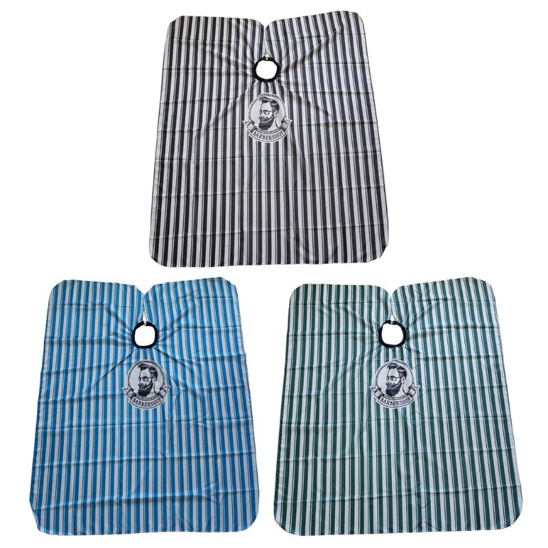 2021 New Professional Stripe Hair Dressing Gown Anti-static Haircut Apron Barber Cape