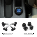 TPMS TS61 Tire Pressure Monitoring System 4 External/Inner Sensor TPMS Wireless Real-time Cigarette Lighter Plug LCD Display