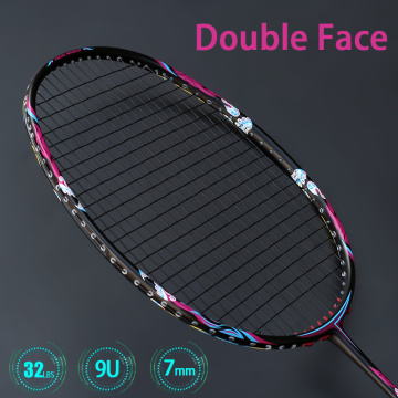 Professional Super Light 9U 57Gram Carbon Fiber Badminton Racket Strung 32LBS G5 Rackets With String Bags Racquet Speed Sports