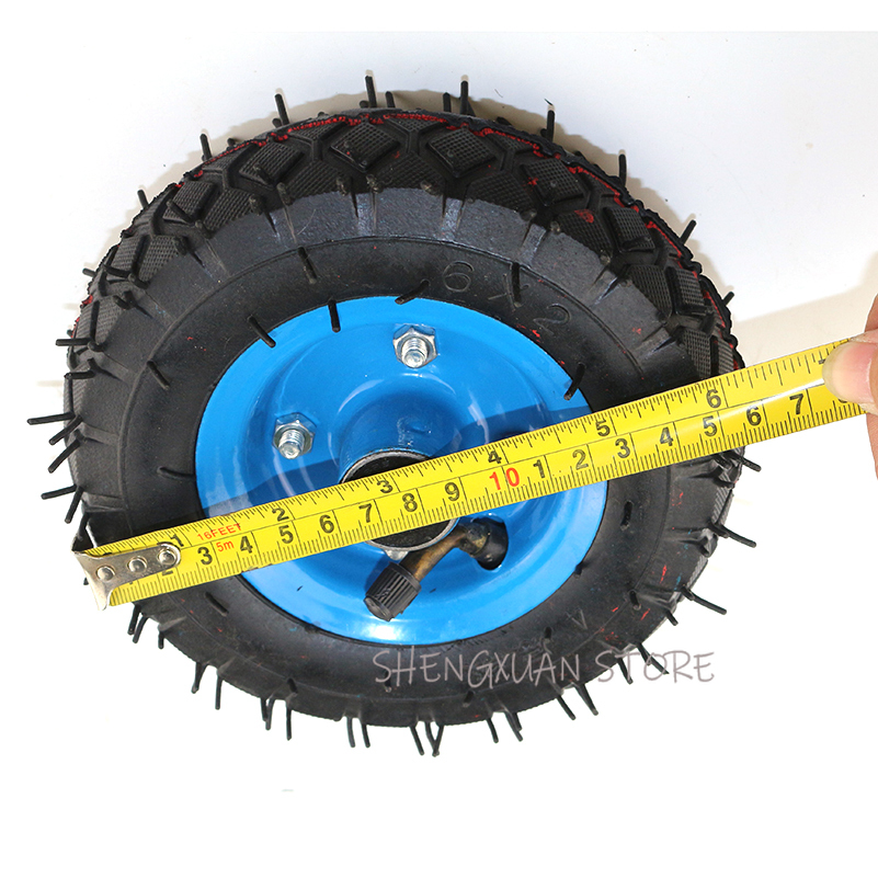 6x2 tire tyre rim 6 inch 15cm pneumatic wheel pump wheel trolley cart wheel roller caster wheel caster 6*2