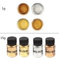 4 Colors Epoxy Resin Colorant Glitter Marble Metallic Pigment Mirror Metal Texture Pearl Powder Resin Dye Jewelry Making Tools