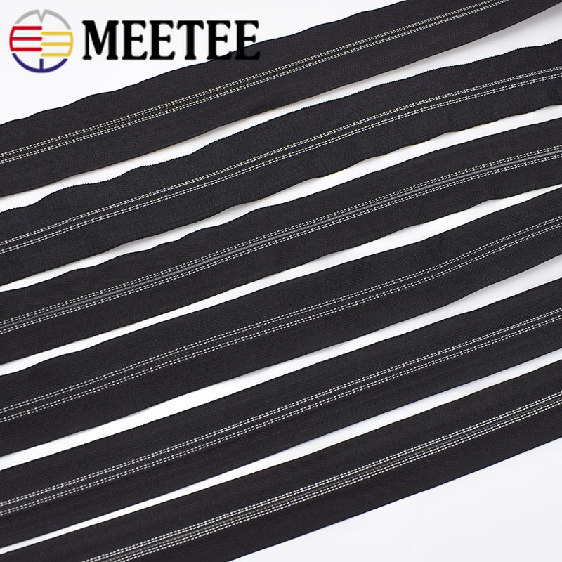 2/5/10m Eco-friendly 5# Nylon Zipper for Sewing DIY Zip Clothes Open-end Zippers Sports Coat Bag Garment Clothing Accessories