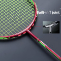 Full Carbon Fiber Lightest 10U 52g Badminton Racket Strung Max Tension 30LBS Professional Rackets With Bags Strings Racquet