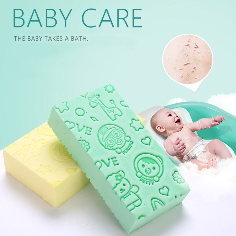 Soft Children Baby Shower Bath Sponge Child Baby Showers Wash Sponge Exfoliating Body Cleaning Brush Kids Bath Accessories