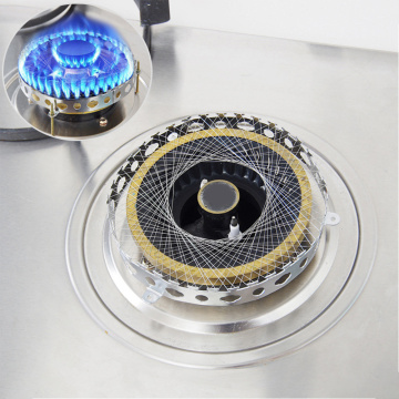 JUSHFO Windproof Round Mesh Gas Stove Torch Net Aggregate Flame Energy Saving Cover Stainless Steel Energy Saving Stove Accessor