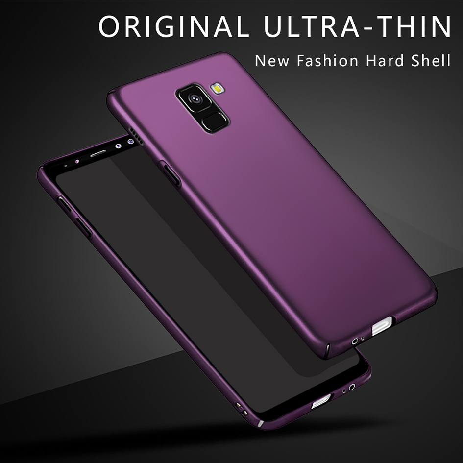 Ultra Thin Phone Cover For Samsung Galaxy A8 Plus Case Hard Plastic PC Bumper For Samsung A8 A 8 Plus 2018 6.0" Shell Case Coque