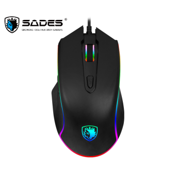 SADES Scythe S17 Gaming Mouse Wired USB 3000DPI 7 programmable buttons 11 RGB lighting Opto-electronic