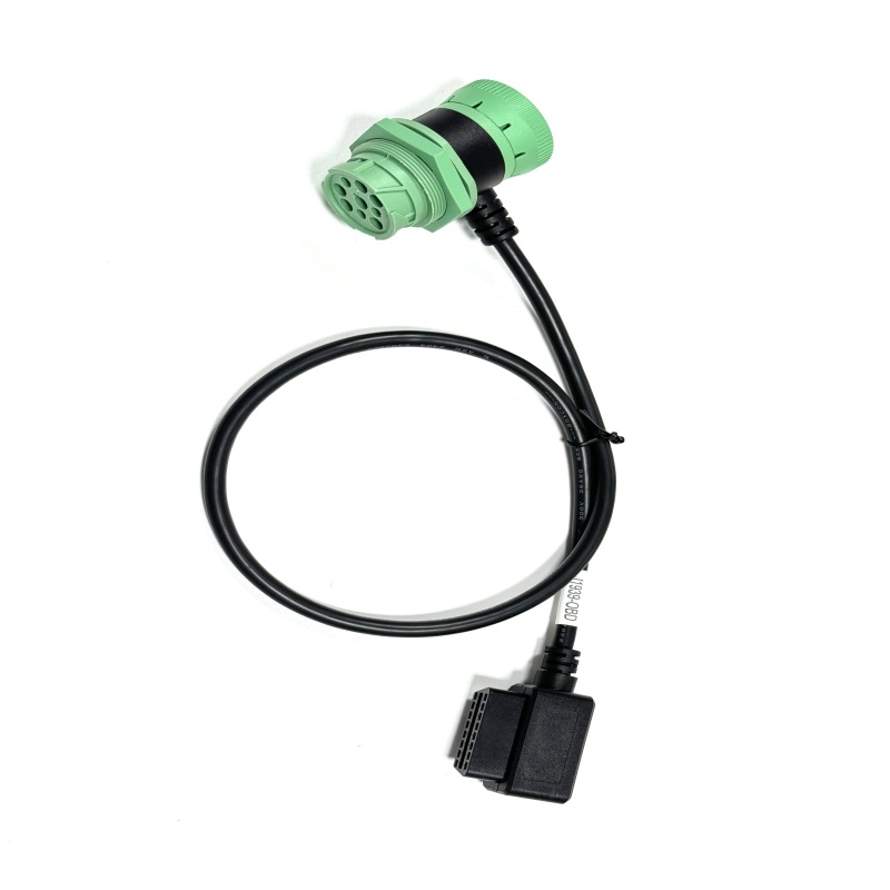 Cummins 9Pin to OBD2 Truck Diagnostic Cable