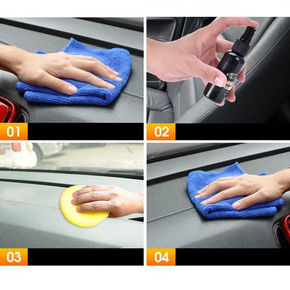 30/50ml Car Care Cleaner Polish Wax Interior Leather Seat Panel DashboardGlass Plastic Maintenance Clean Detergent Refurbisher