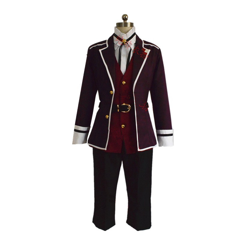 2017 DIABOLIK LOVERS Kanato Sakamaki Cosplay Costume Uniform Outfit Daily Suit Halloween Party Costumes for Adult Custom Made
