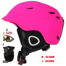 Brand Skiing Helmet Pink Skateboard Ski Snowboard Helmet Integrally-molded Ultralight Breathable CE Cheap moon helmet