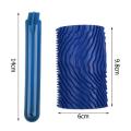 Blue Rubber Wood Grain Paint Roller Brush DIY Wood Grain Pattern Wall Painting Tool with Handle Wall Painting Roller Home Tool