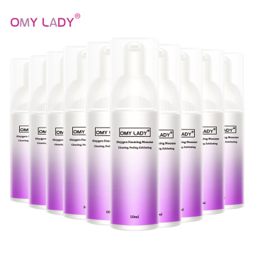 OMY LADY Oxygen Foaming Mousse Deep Cleansing Moisturizing Oil Control Shrink Pores Remove Blackhead Face Cleanser 10PCS