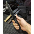 MANCROZ 8Cr13Mov fixed blade survival tactical Straight knife PP handle camping knives EDC tool